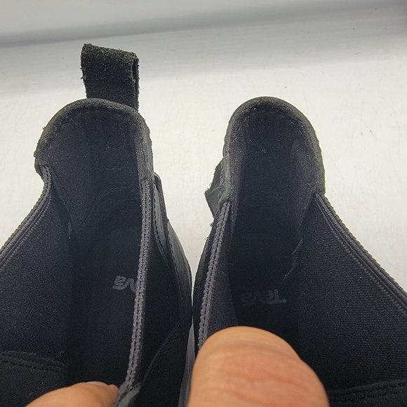 Teva Ellery Chelsea Womens 8.5 Black Waterproof Pull On Boots Casual 1111772 - Picture 11 of 14